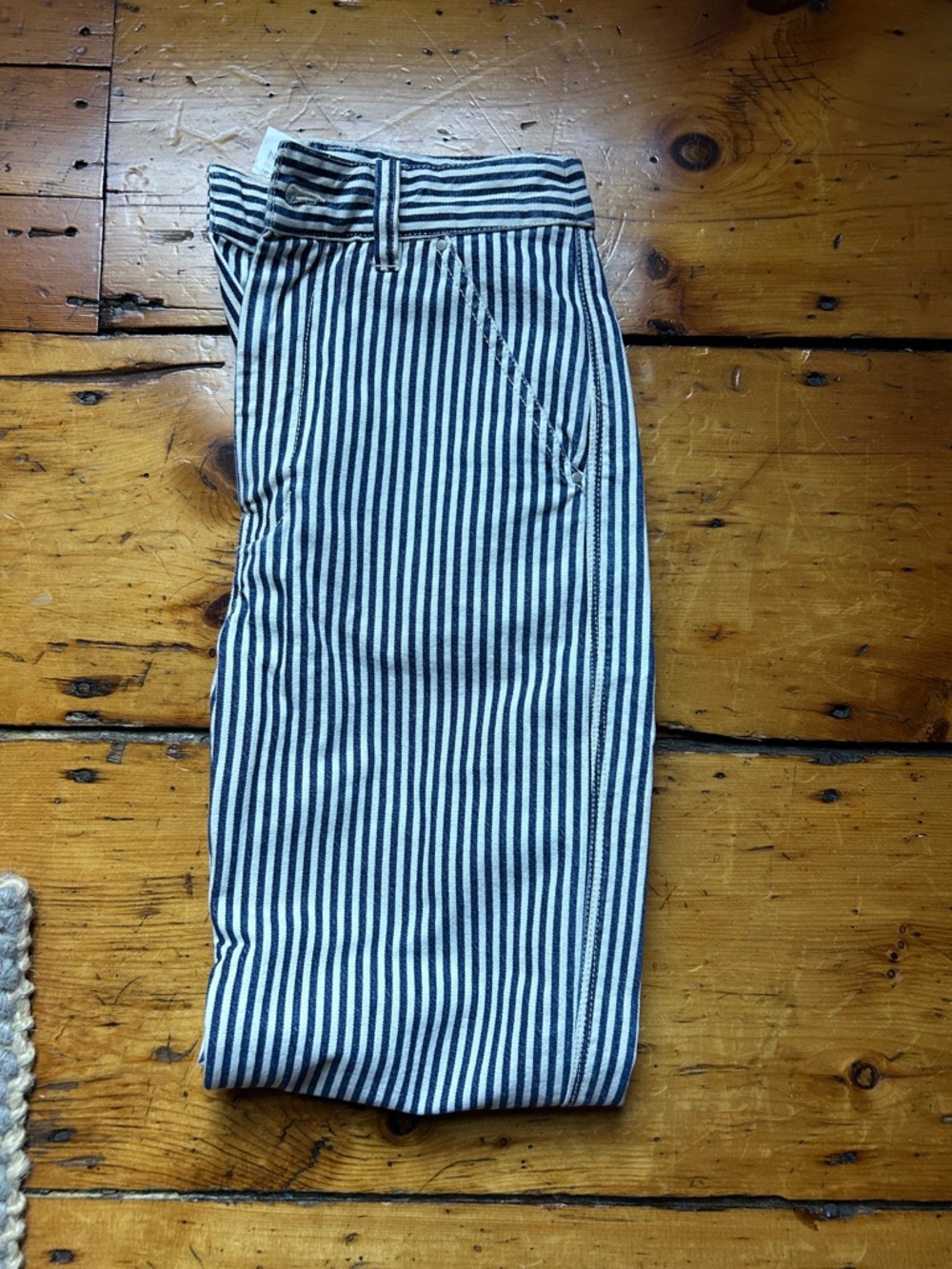 Alex Mill Navy and White Stripe Pants